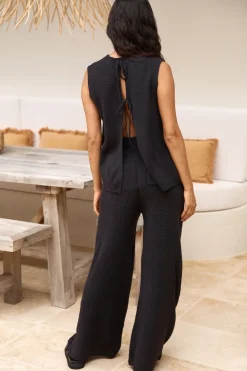 Cozy Evenings Vest Top Black