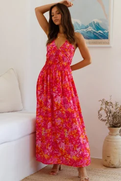Cross My Heart Maxi Dress Pink