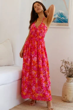 Cross My Heart Maxi Dress Pink
