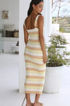 Cross My Mind Maxi Dress Yellow