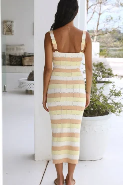 Cross My Mind Maxi Dress Yellow