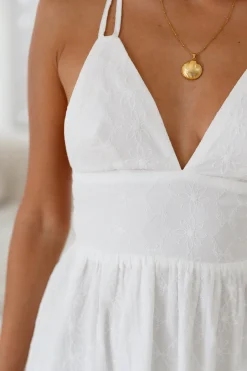 Crystal Clarity Maxi Dress White
