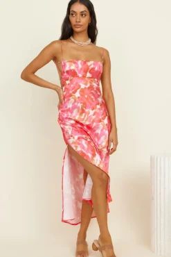 Crystal Clear Maxi Dress Pink