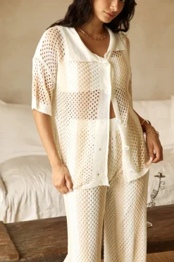 Cusp Of Wander Crochet Set Beige