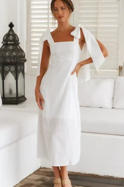 Daily Affirmations Maxi Dress White