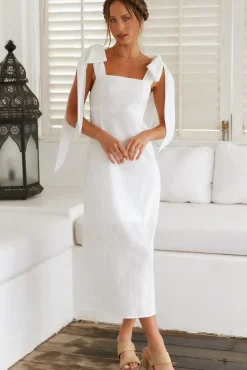 Daily Affirmations Maxi Dress White