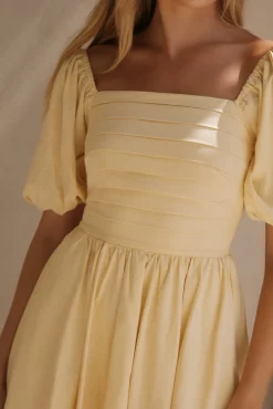 Daisy Chain Mini Dress Yellow