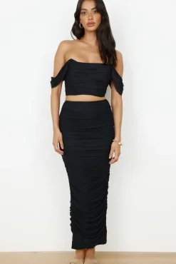 Dance Darling Crop Top Black