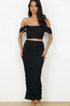 Dance Darling Crop Top Black