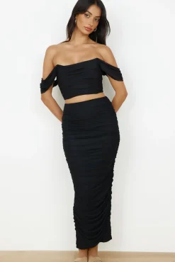 Dance Darling Maxi Skirt Black