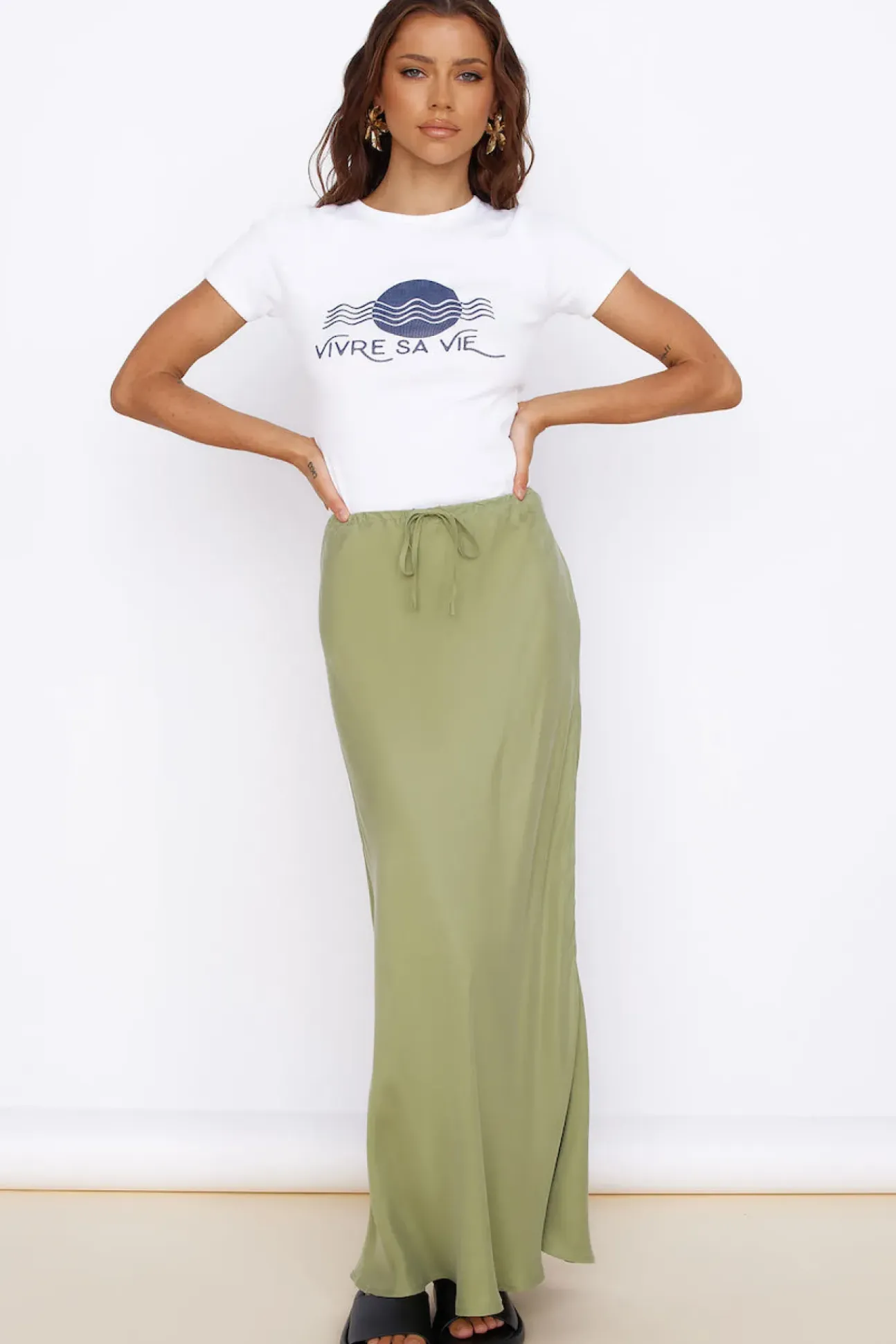 Dandelion Dreaming Skirt Sage