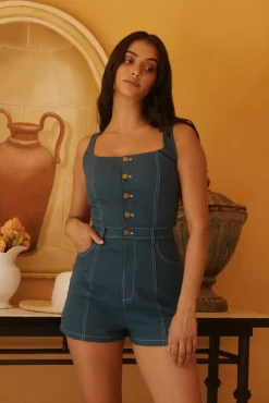 Darcys Dreams Playsuit Blue