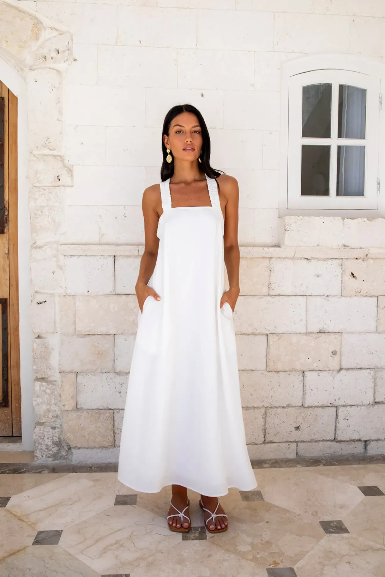 Dear Eclipse Maxi Dress White