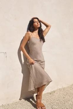 Dedicated To You Maxi Dress Brown