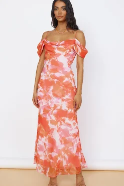 Deep Dawn Maxi Dress Pink