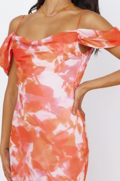 Deep Dawn Maxi Dress Pink