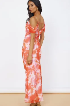 Deep Dawn Maxi Dress Pink