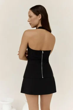 Delighted Halter Top Black