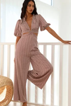 Desert Island Jumpsuit Beige