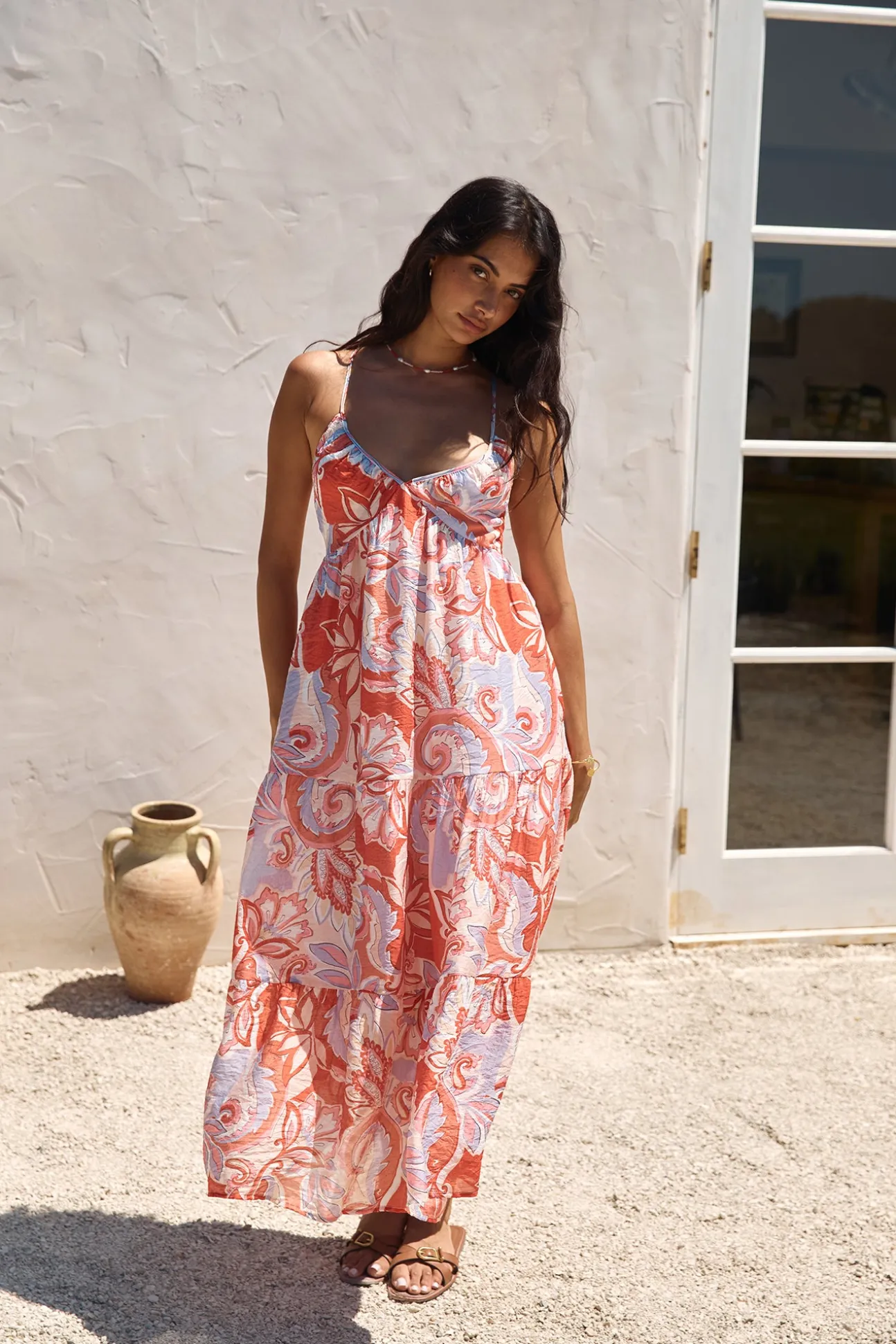 Desert Mirage Maxi Dress Orange