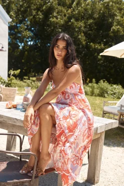 Desert Mirage Maxi Dress Orange
