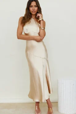 Desert Plains Maxi Dress Champagne