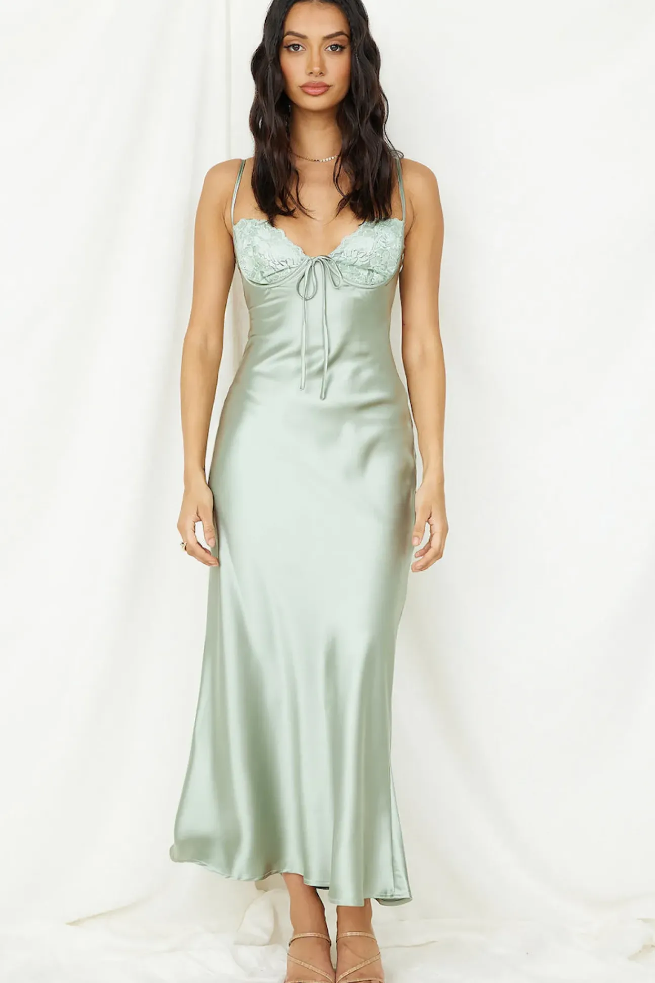 Destination Wedding Midi Dress Khaki