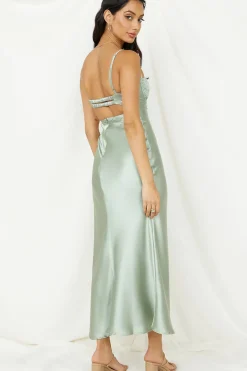 Destination Wedding Midi Dress Khaki