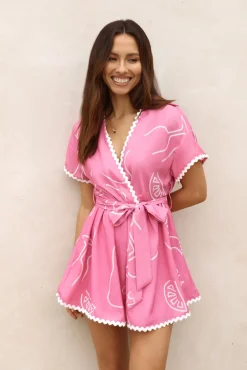 Destined To Be Romper Pink