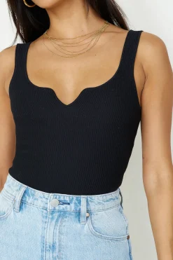 Diamond Sky Bodysuit Black