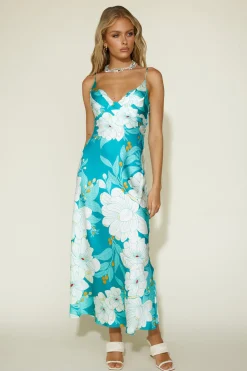Disappear in the Clouds Maxi Dress Blue