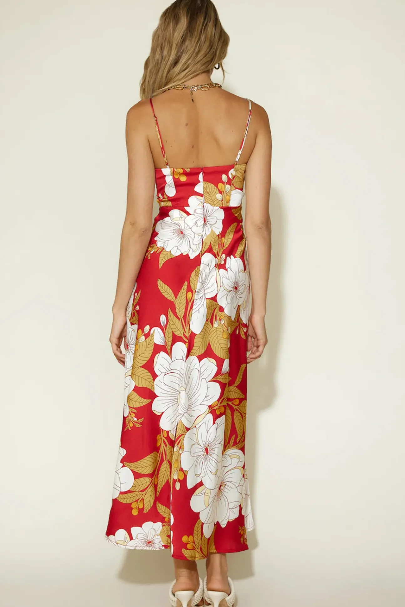 Disappear in the Clouds Maxi Dress Red