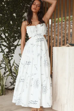 Divine Energy Maxi Dress White