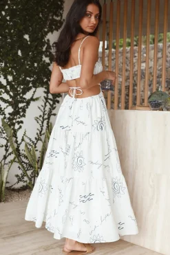 Divine Energy Maxi Dress White