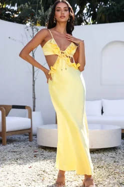 Don't Speak Maxi Dress Yellow