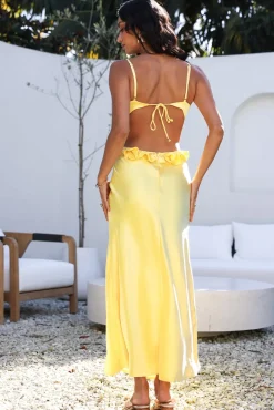 Don't Speak Maxi Dress Yellow