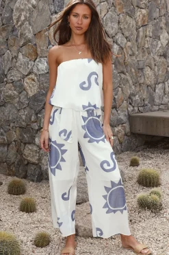 Dream Of Mykonos Crop Top Blue