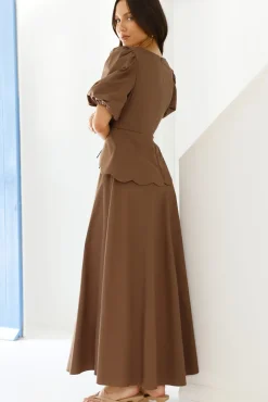 Dreamy Escape Maxi Dress Brown