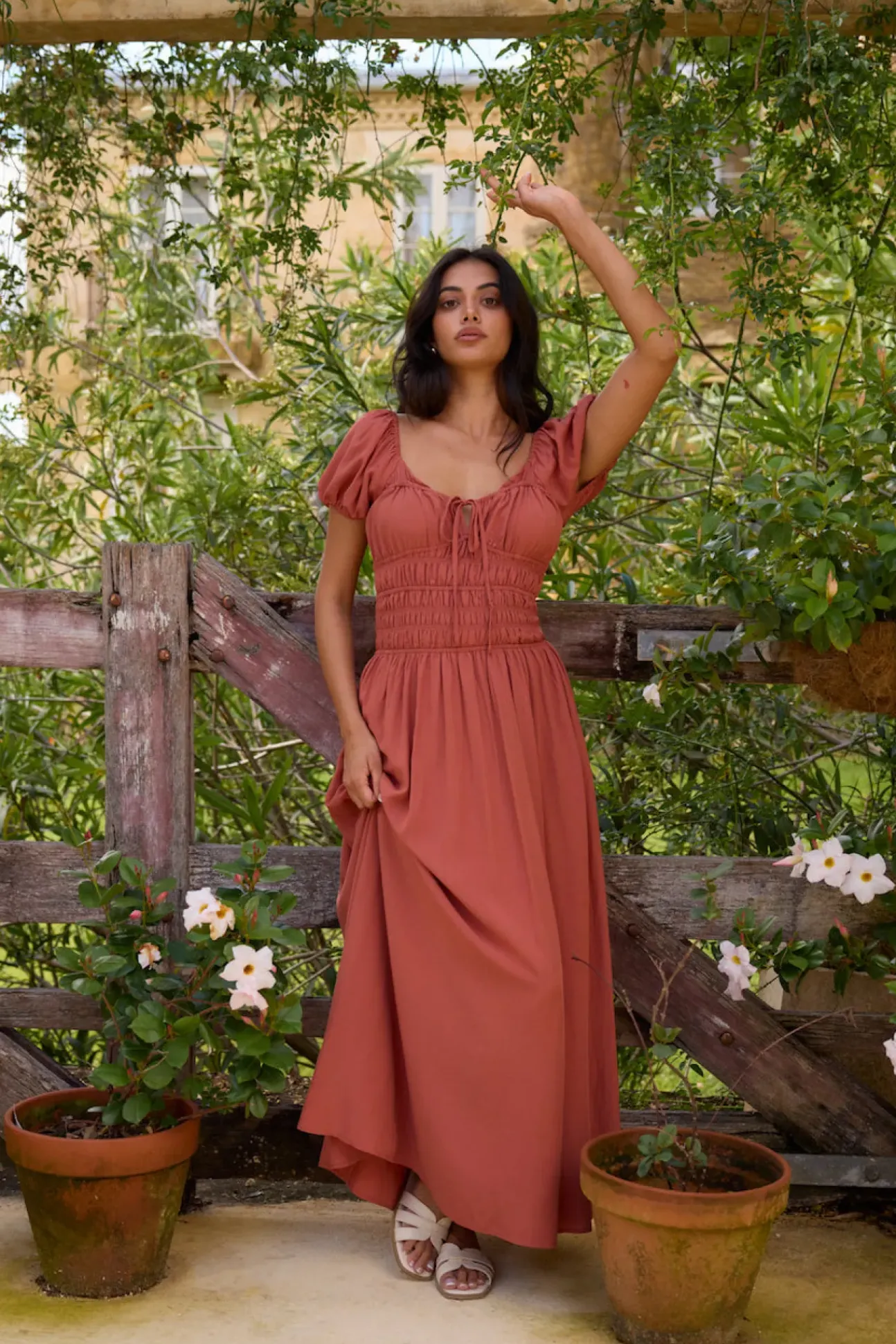 Dusk and Dawn Maxi Dress Brown