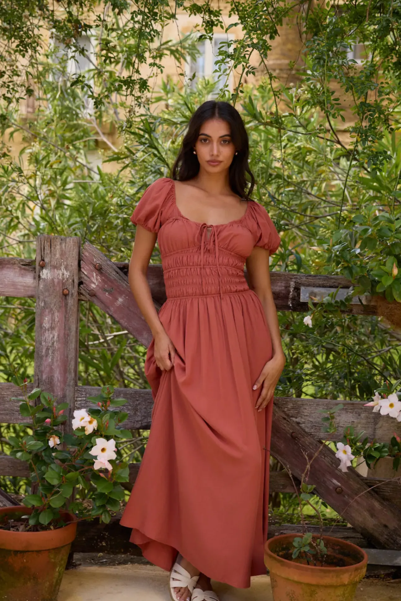 Dusk and Dawn Maxi Dress Brown