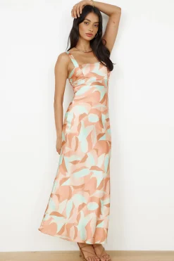 Earth Sign Maxi Dress Orange