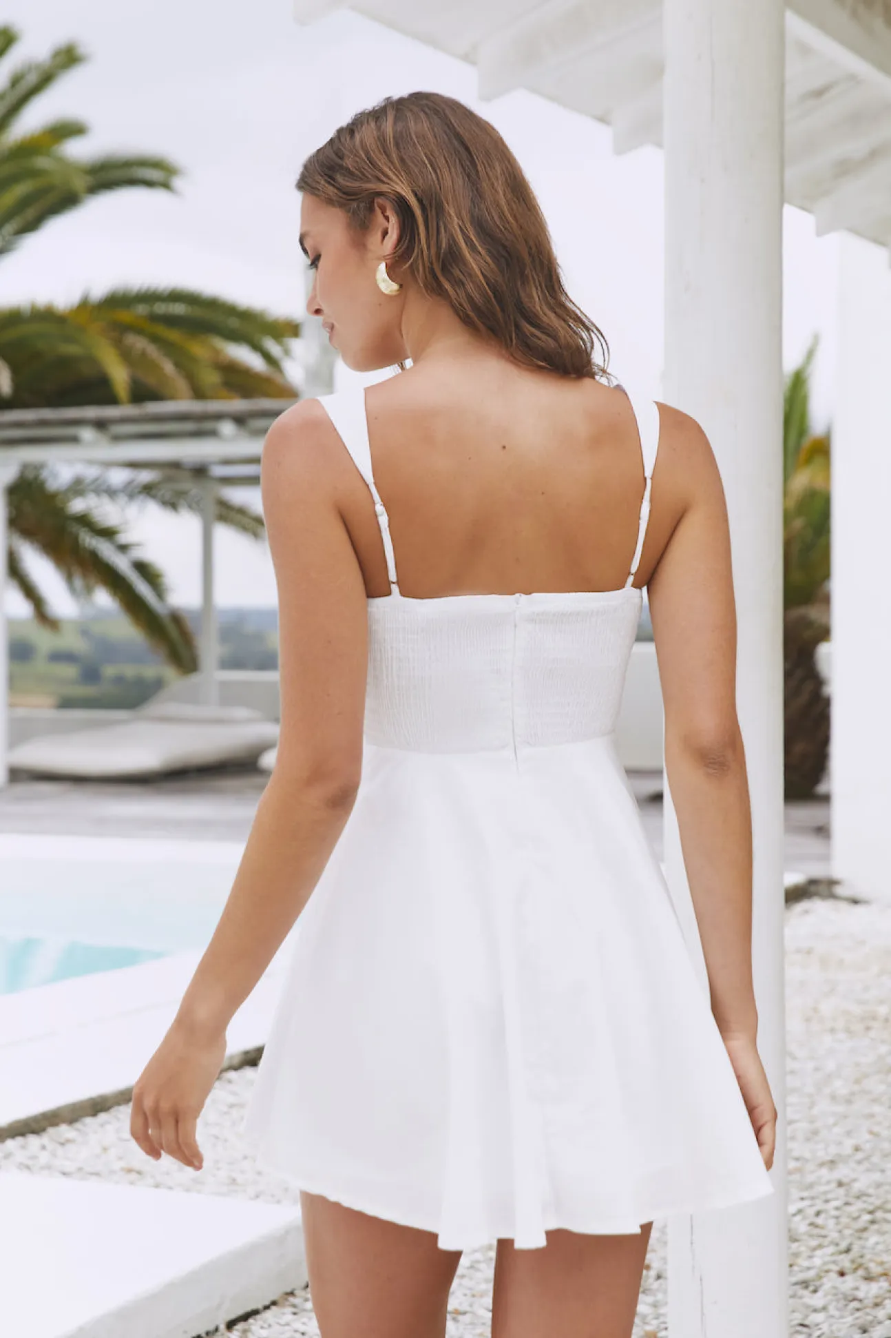 Elodie Mini Dress White