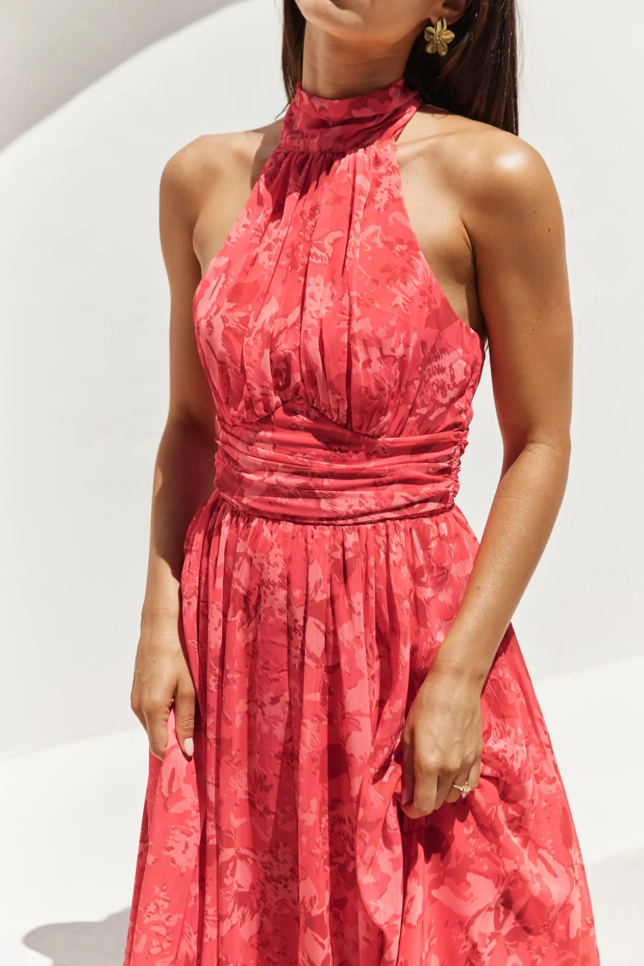 Elysian Sunset Maxi Dress Pink