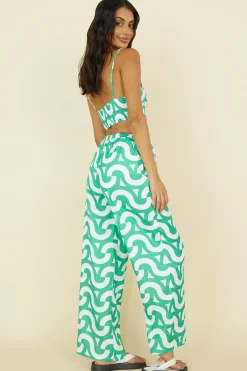 Enchanted Days Crop Top Green