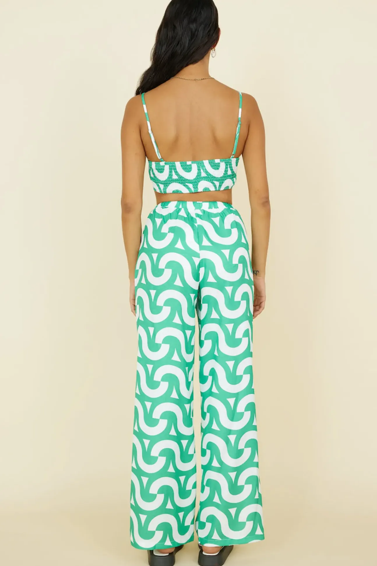 Enchanted Days Crop Top Green