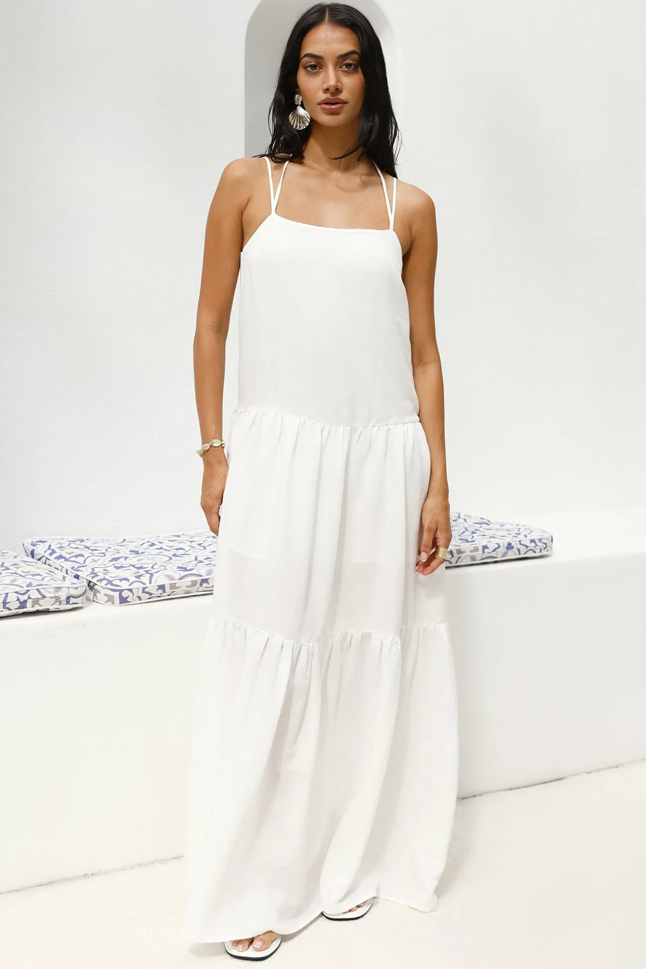 Endless Grace Maxi Dress White
