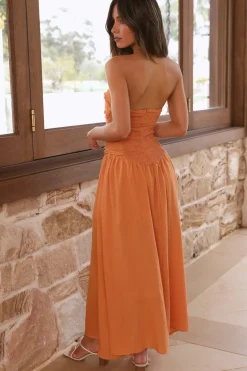 Endless Travels Maxi Dress Orange