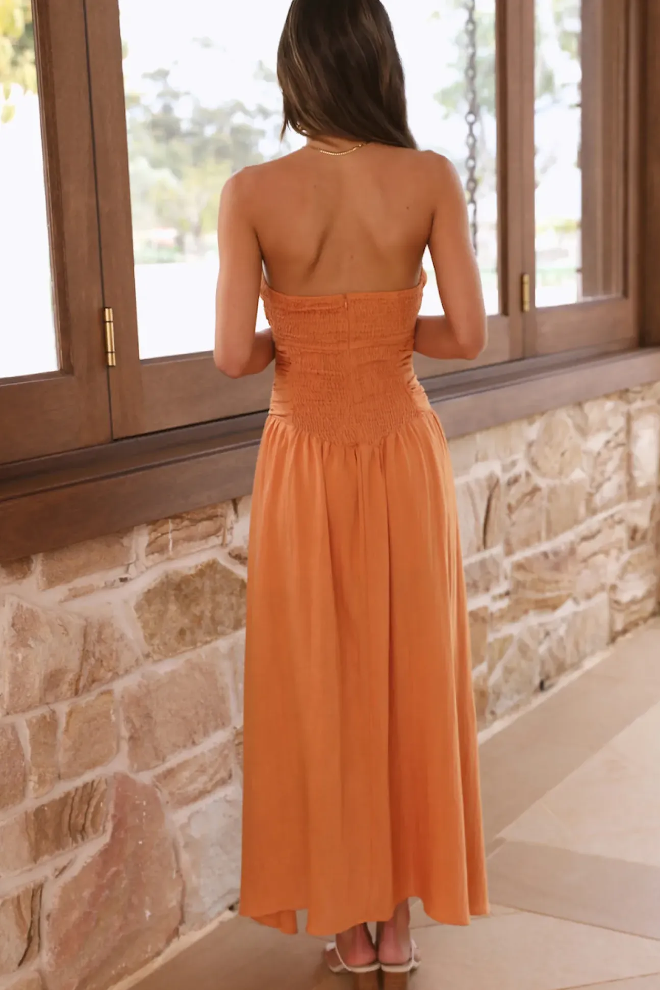 Endless Travels Maxi Dress Orange