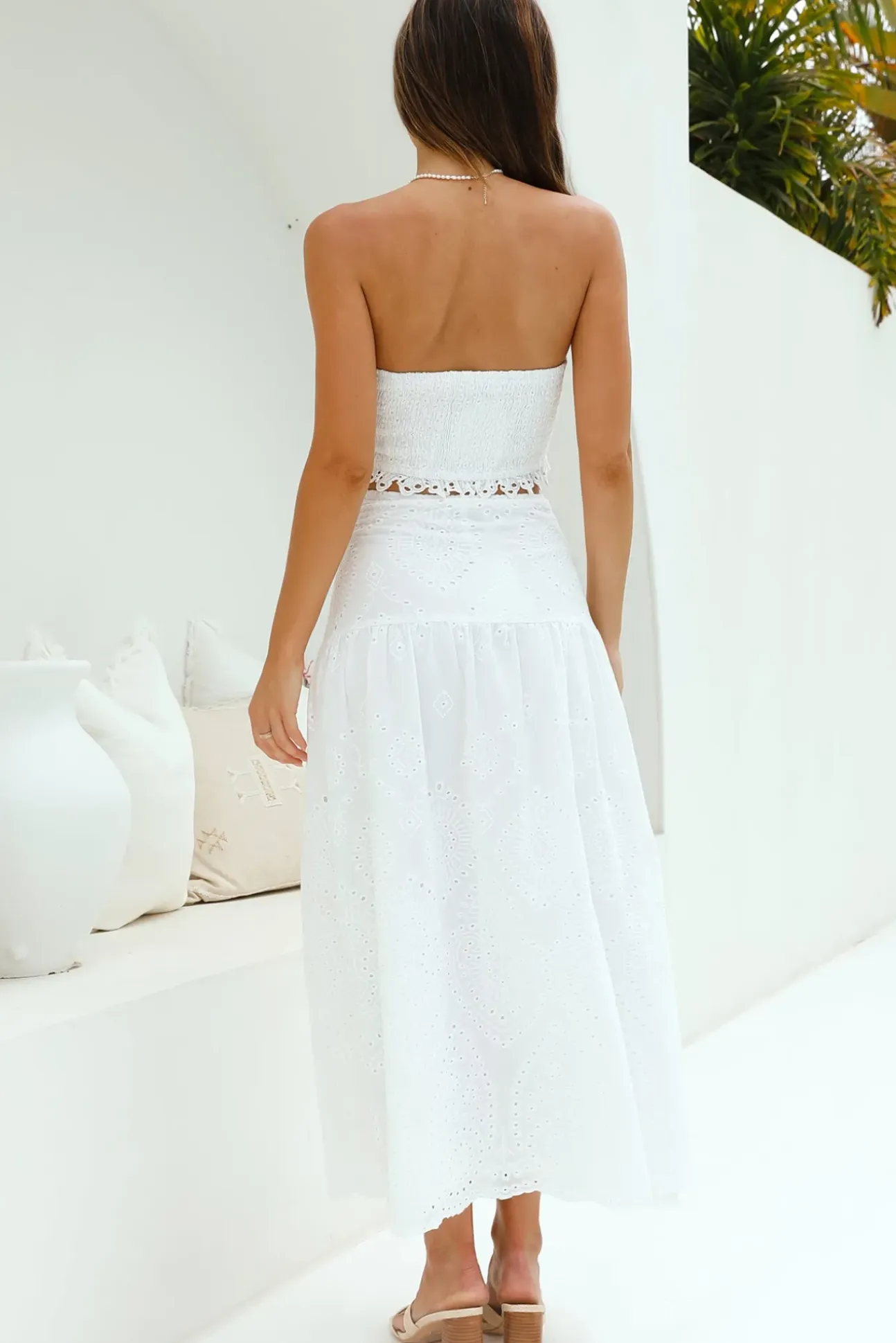Enjoy Daylight Crop Top White
