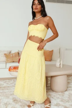 Enjoy Daylight Crop Top Yellow